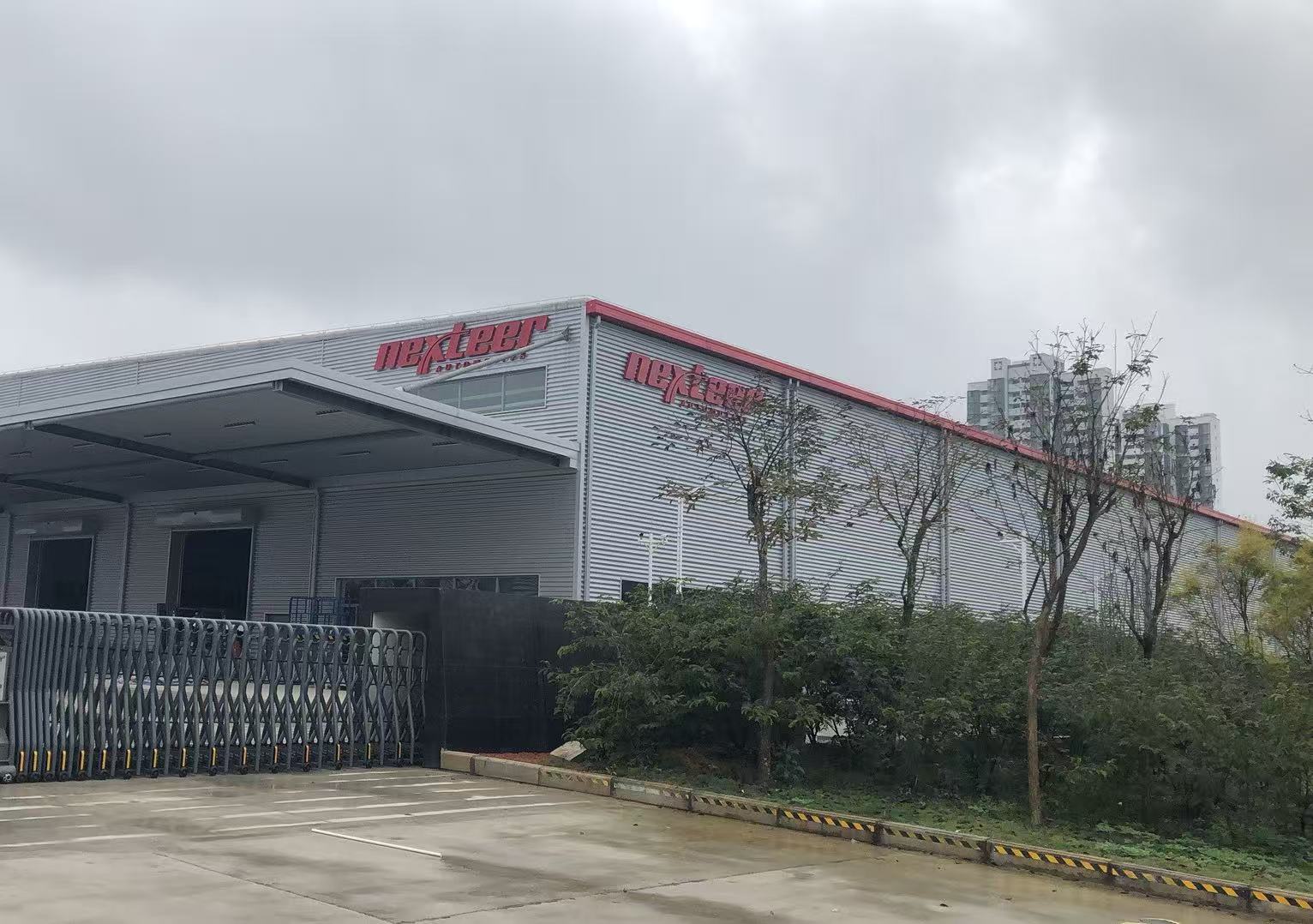 Completed automotive manufacturing facility exterior